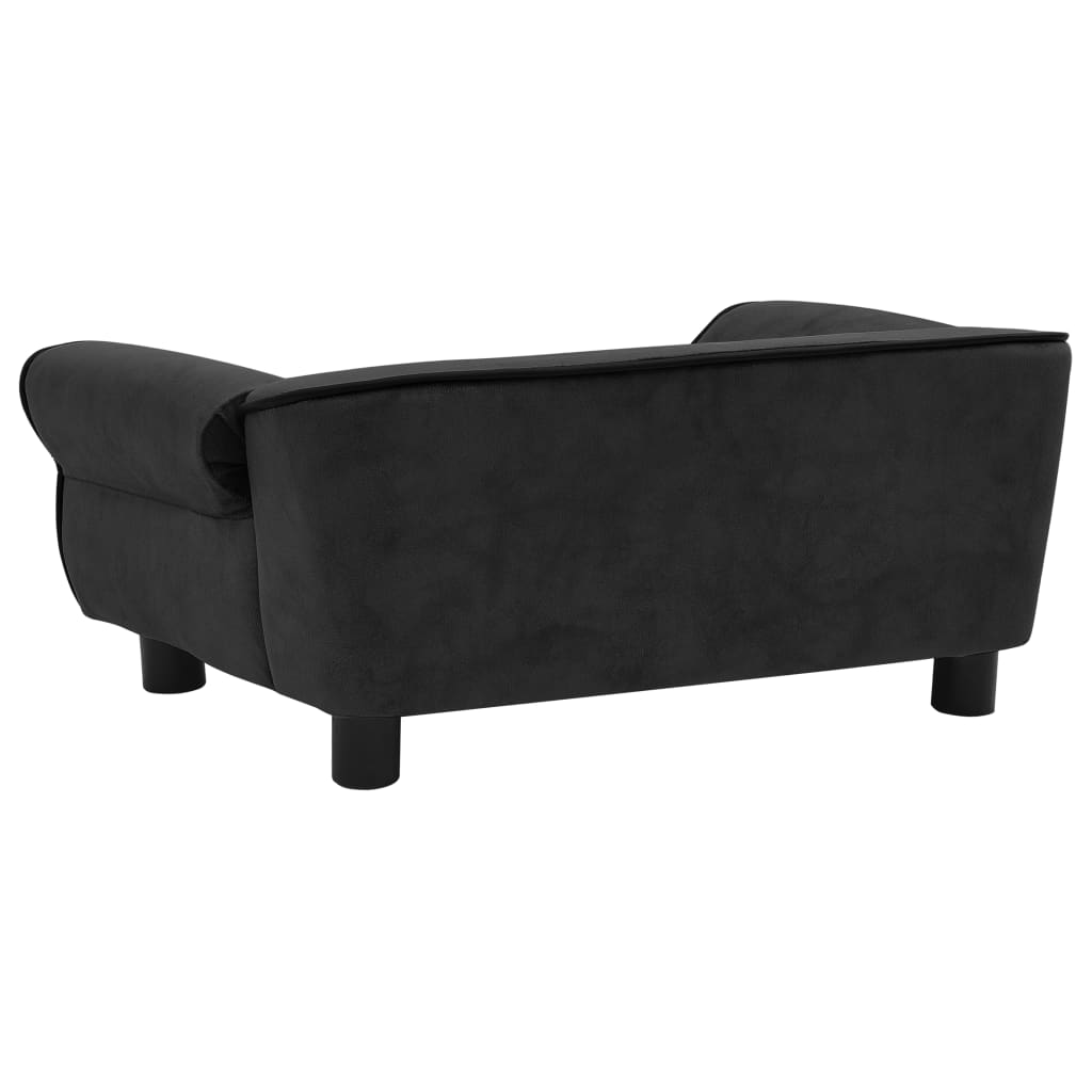 Hundesofa Schwarz 72x45x30 cm Plüsch