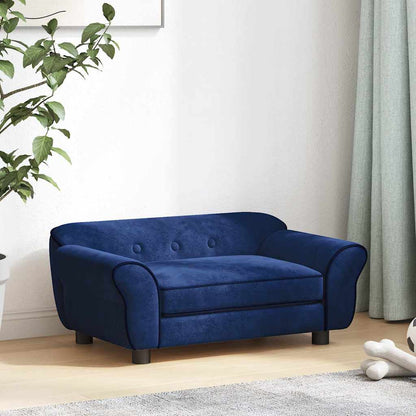 Hundesofa Blau 72x45x30 cm Plüsch