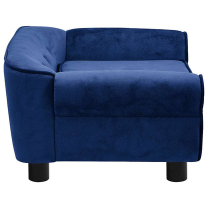 Hundesofa Blau 72x45x30 cm Plüsch