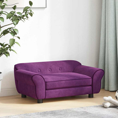 Hundesofa Burgunderrot 72x45x30 cm Plüsch