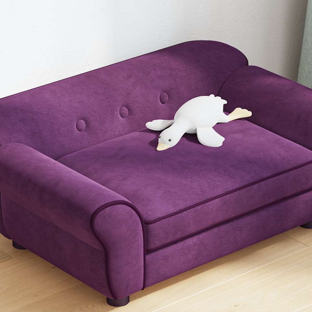 Hundesofa Burgunderrot 72x45x30 cm Plüsch