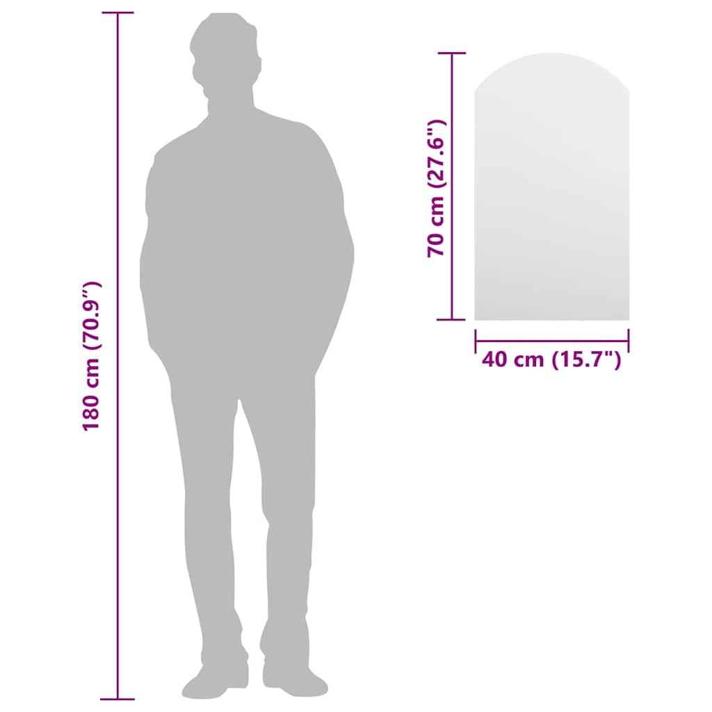 Spiegel 70x40 cm Glas