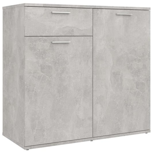 Sideboard Betongrau 80x36x75 cm Holzwerkstoff