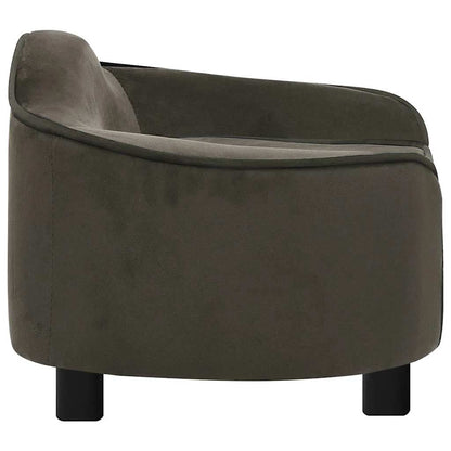 Hundesofa Dunkelgrau 67x47x36 cm Plüsch