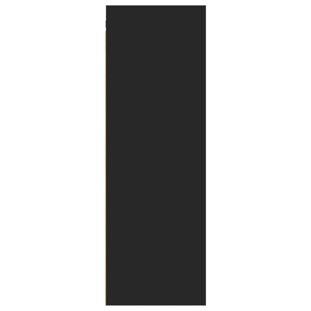 TV-Schrank Schwarz 30,5x30x90 cm Holzwerkstoff