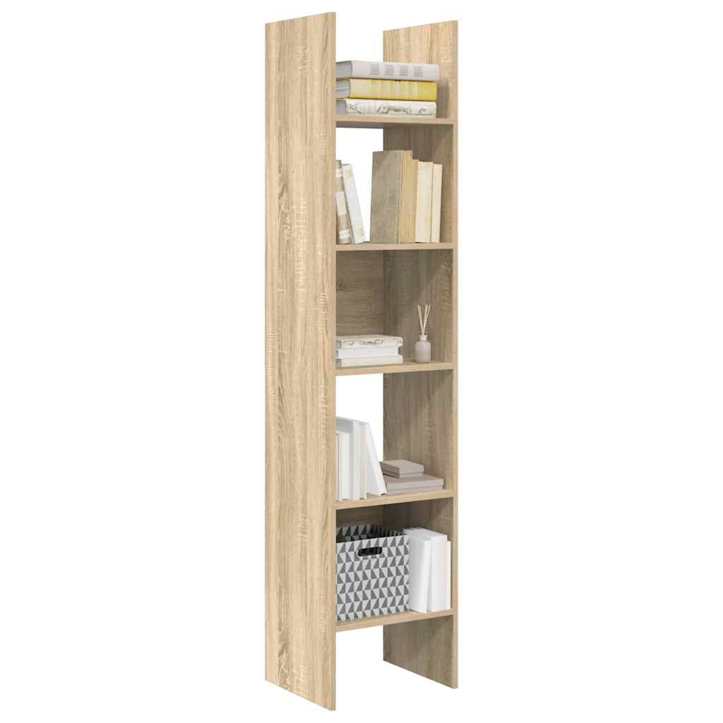 Bücherregal Sonoma-Eiche 40x35x180 cm Holzwerkstoff
