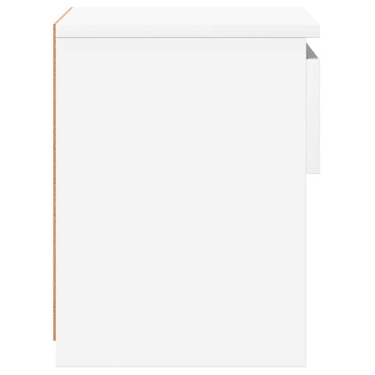 Nachttische 2 Stk. Hochglanz-Weiß 40x30x39 cm Holzwerkstoff