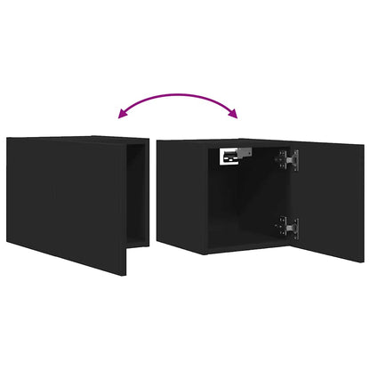 TV-Wandschrank Schwarz 30,5x30x30 cm