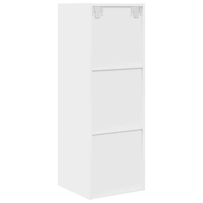 TV-Wandschrank Weiß 37x37x107 cm Holzwerkstoff