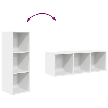 TV-Wandschrank Weiß 37x37x107 cm Holzwerkstoff