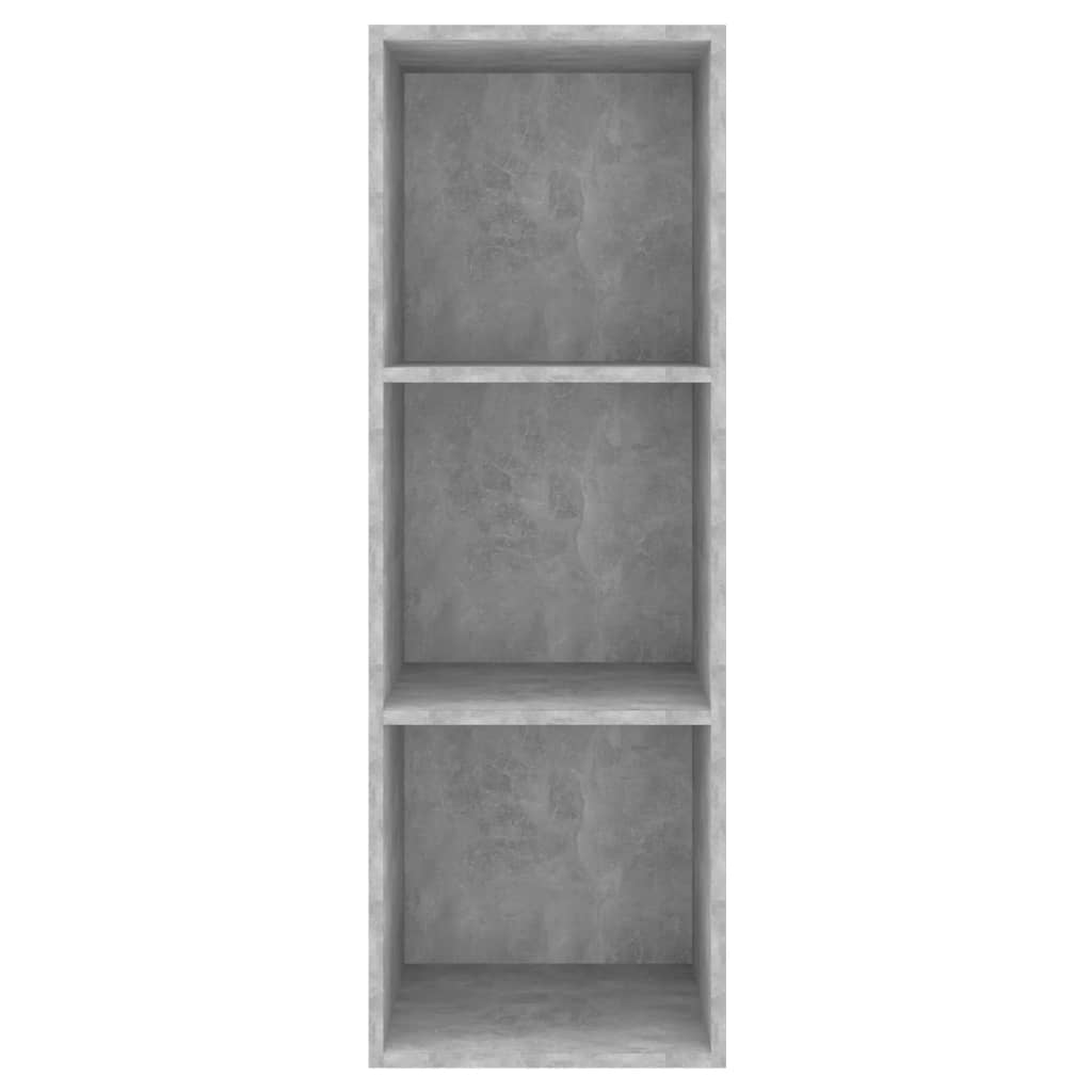 TV-Wandschrank Betongrau 37x37x107 cm Holzwerkstoff