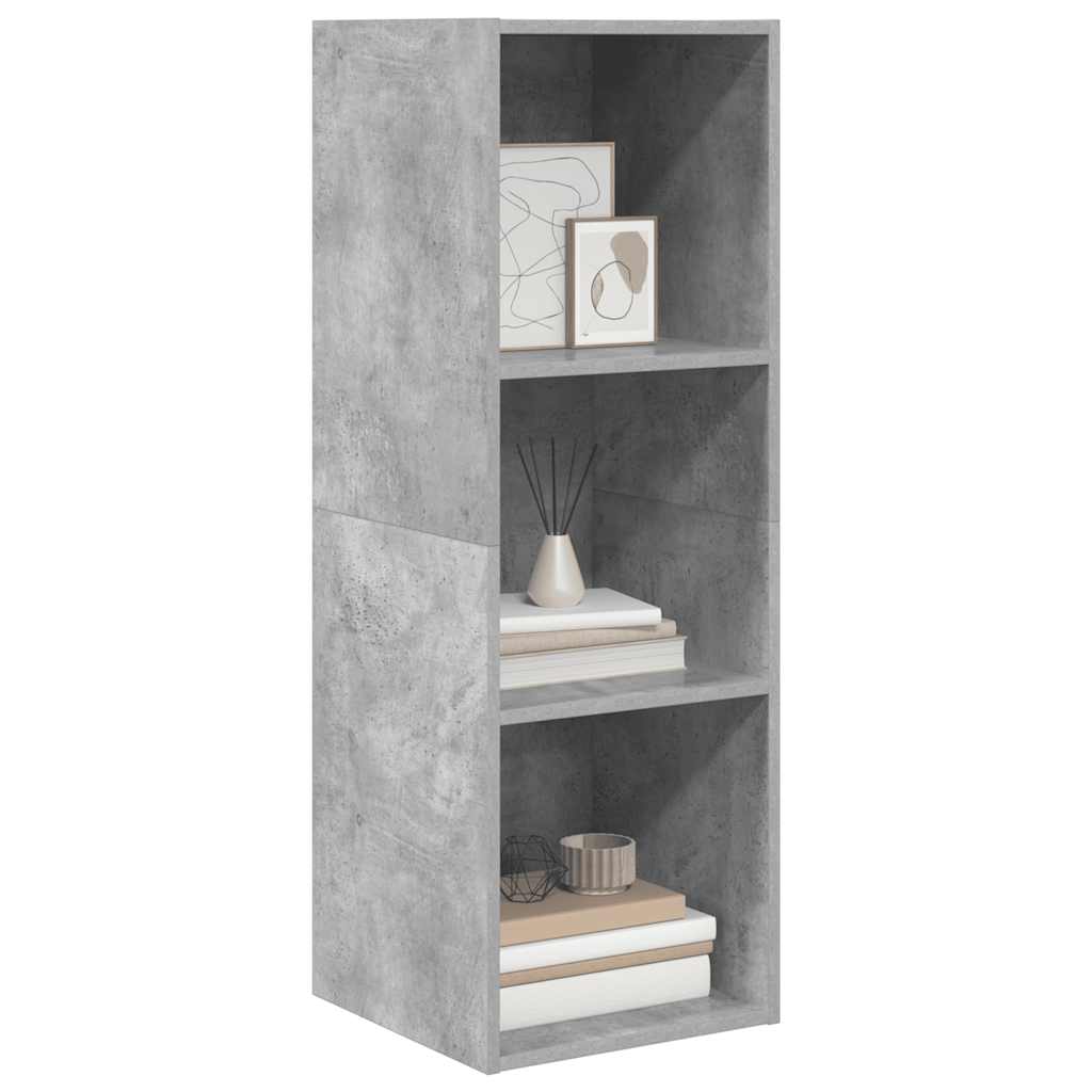 TV-Wandschrank Betongrau 37x37x107 cm Holzwerkstoff