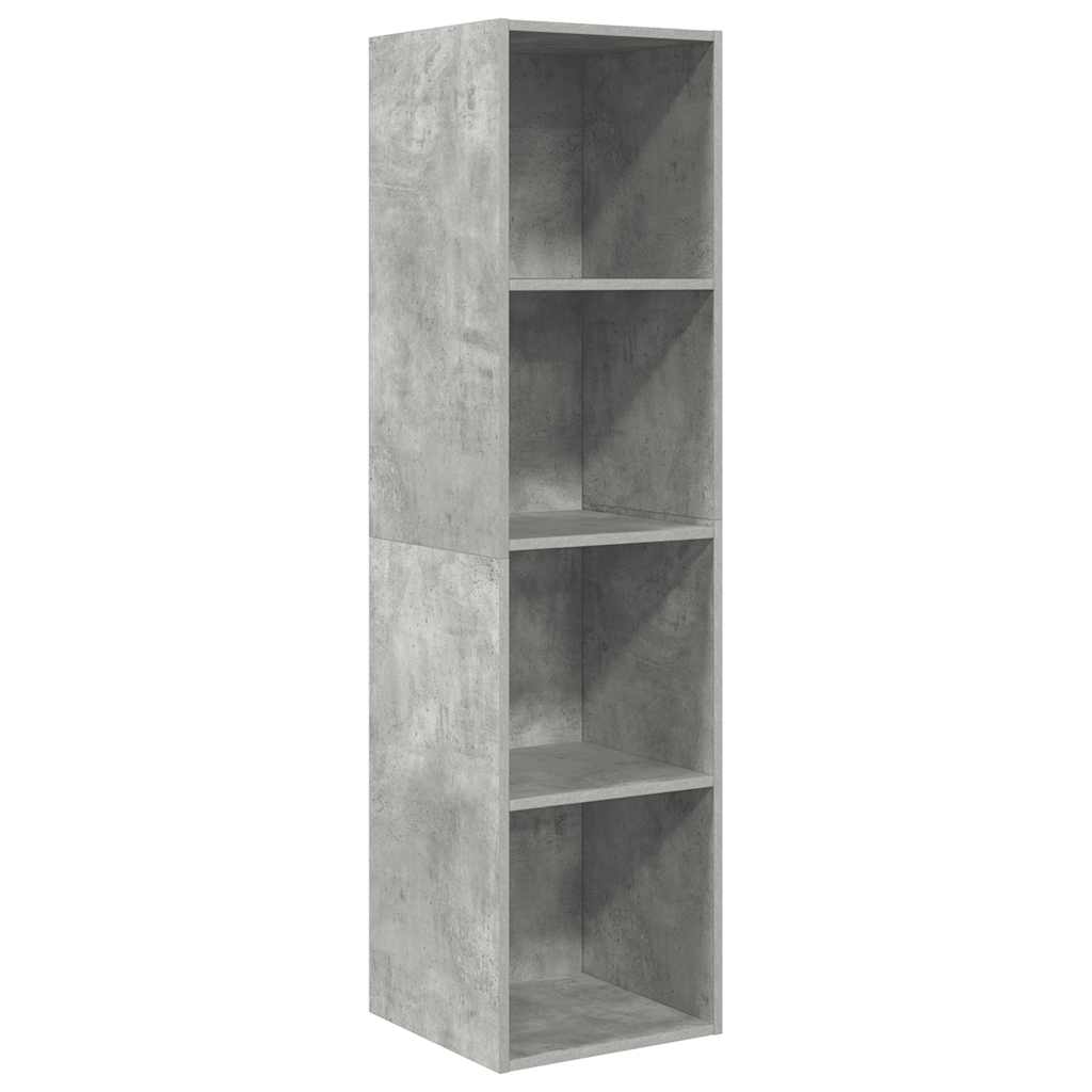TV-Wandschrank Betongrau 37x37x142,5 cm Holzwerkstoff