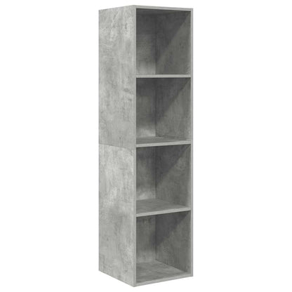TV-Wandschrank Betongrau 37x37x142,5 cm Holzwerkstoff