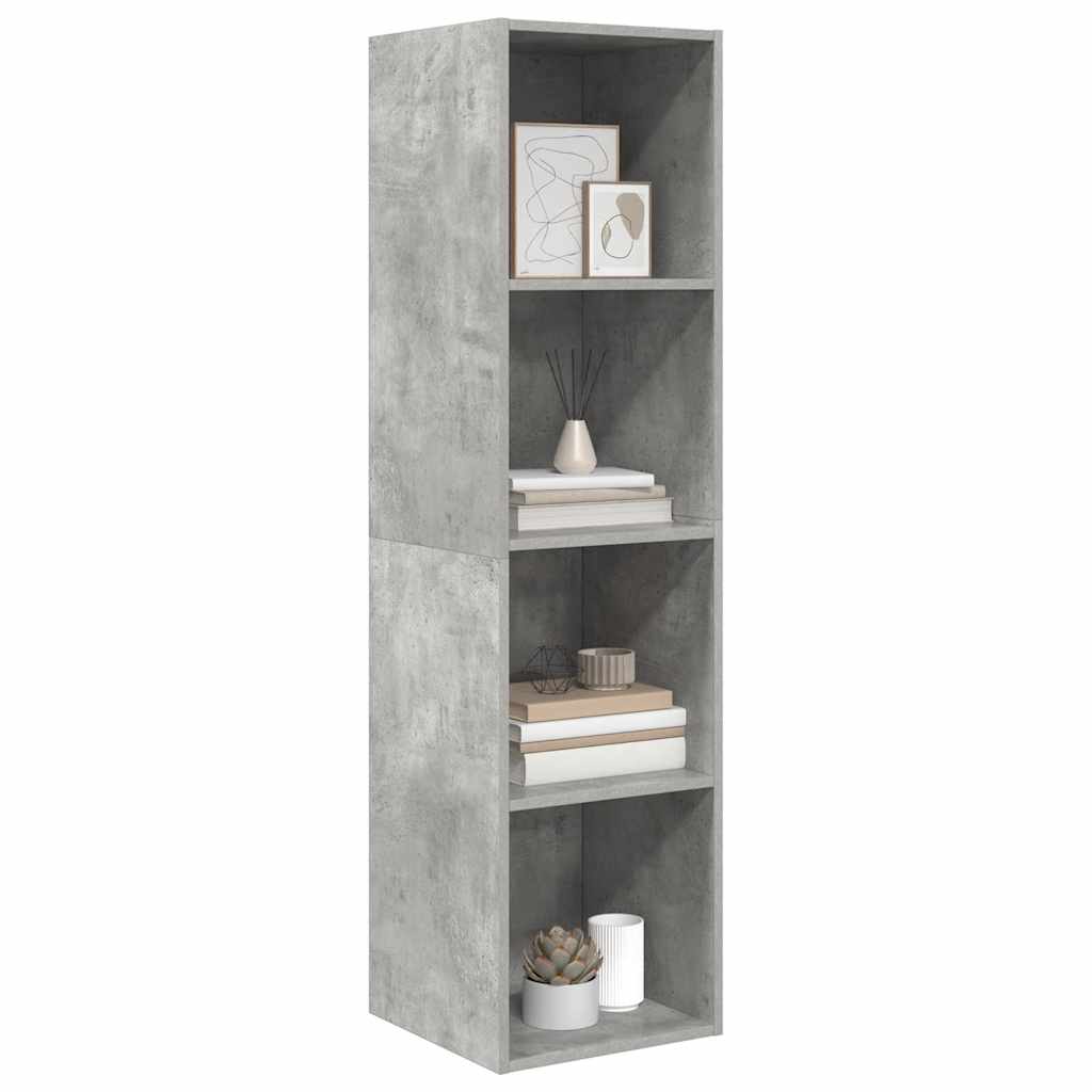 TV-Wandschrank Betongrau 37x37x142,5 cm Holzwerkstoff