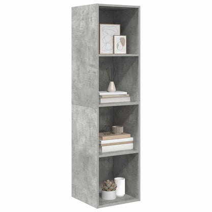TV-Wandschrank Betongrau 37x37x142,5 cm Holzwerkstoff