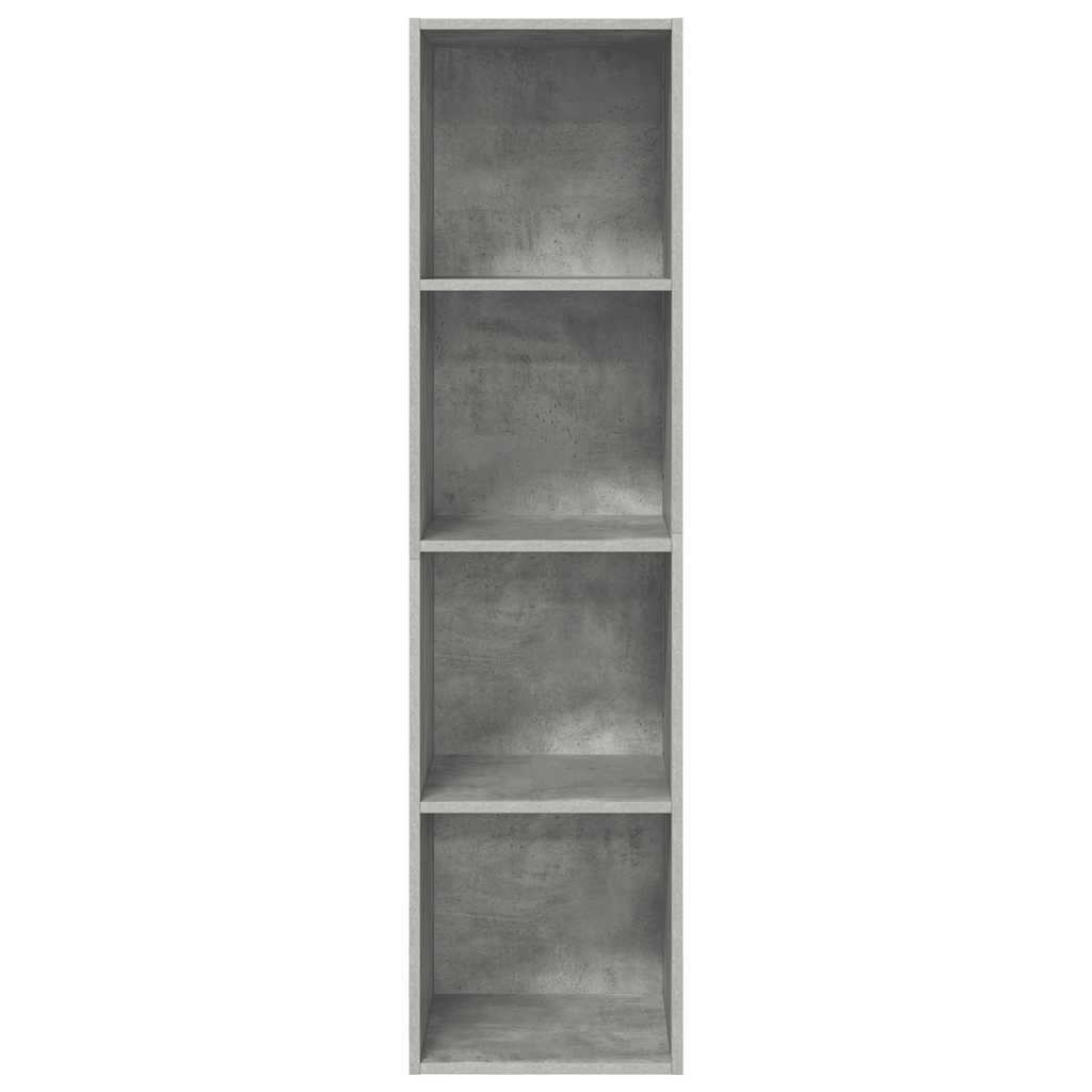 TV-Wandschrank Betongrau 37x37x142,5 cm Holzwerkstoff