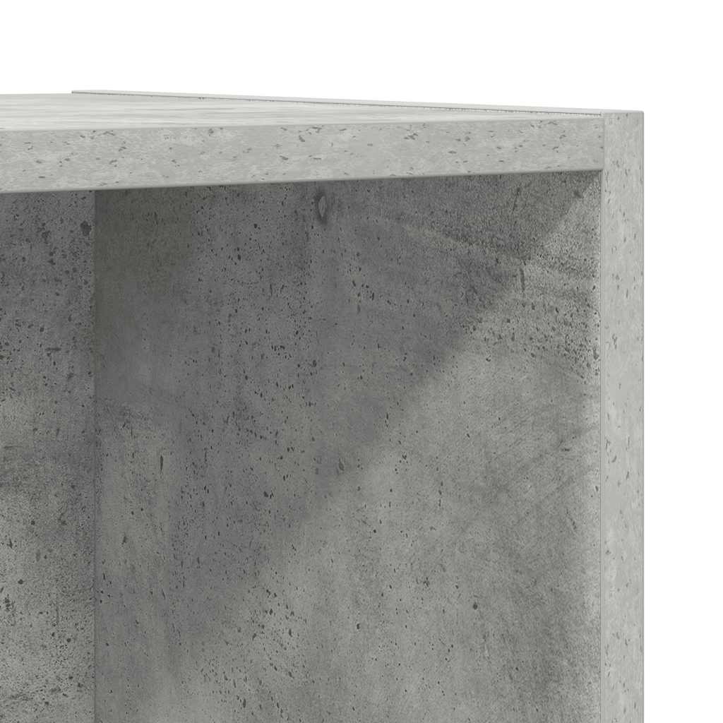 TV-Wandschrank Betongrau 37x37x142,5 cm Holzwerkstoff