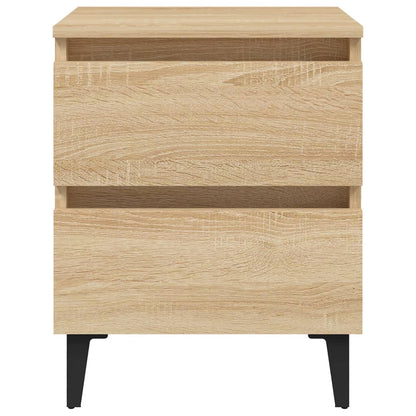 Nachttische 2 Stk. Sonoma-Eiche 40x35x50 cm Holzwerkstoff
