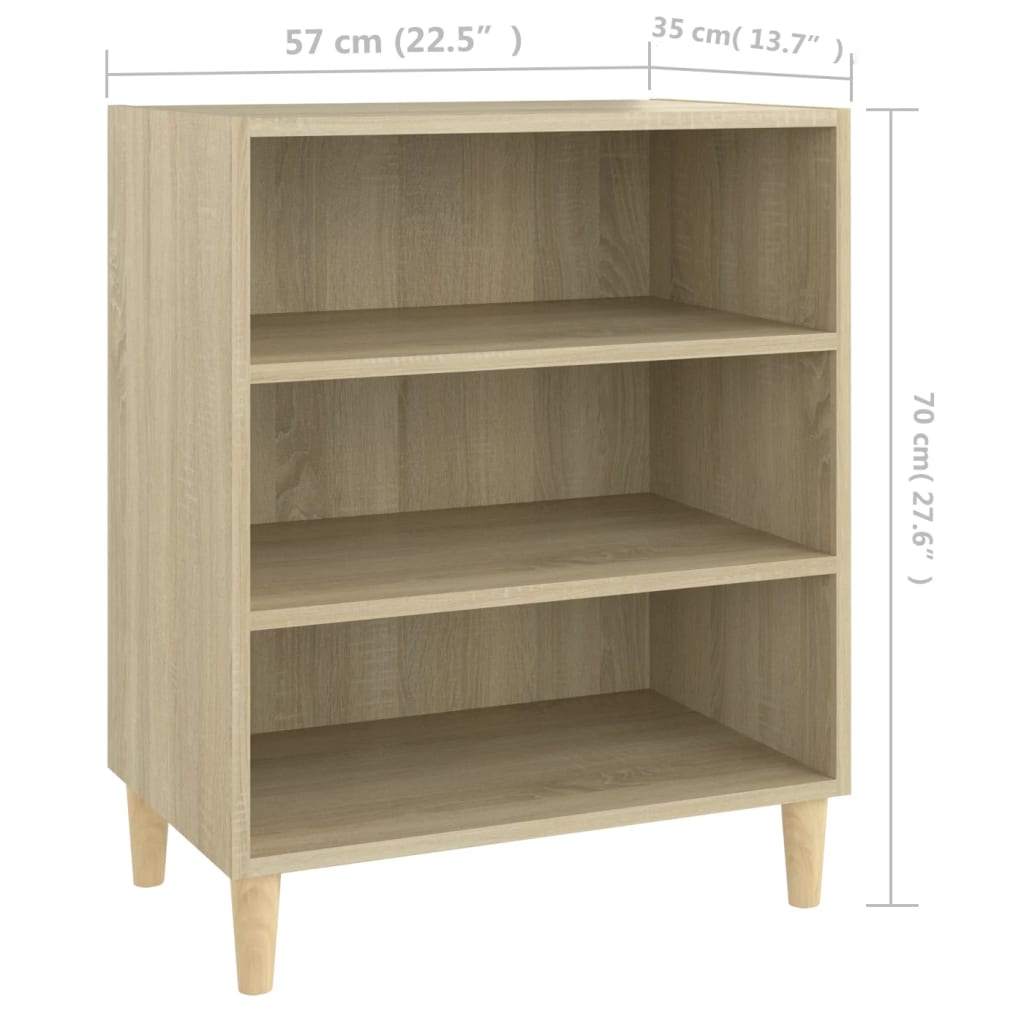 Sideboard Sonoma-Eiche 57x35x70 cm Holzwerkstoff