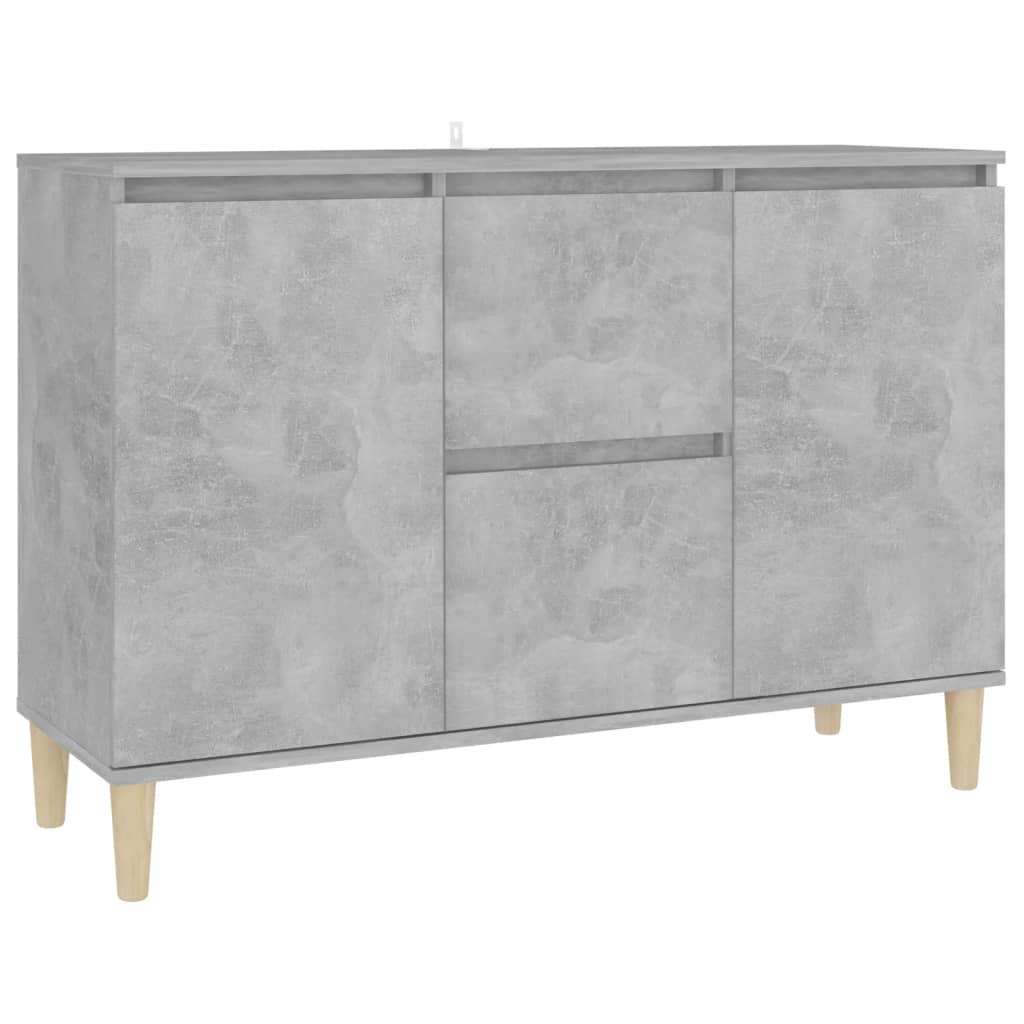 Sideboard Betongrau 101x35x70 cm Holzwerkstoff