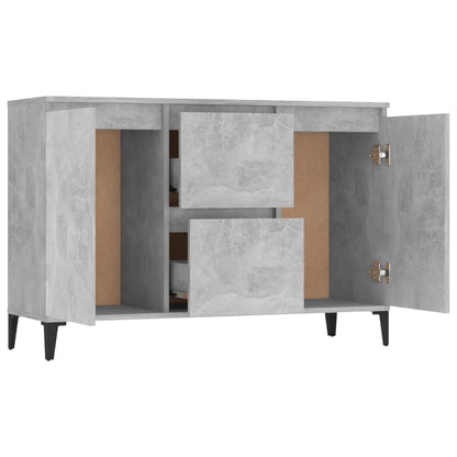 Sideboard Betongrau 102x35x70 cm Holzwerkstoff
