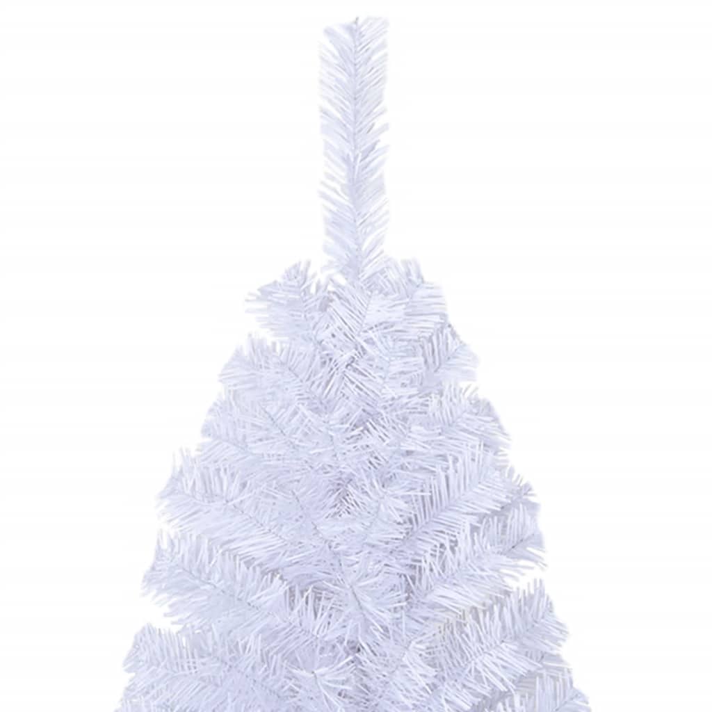 Künstlicher Weihnachtsbaum mit Dicken Zweigen Weiß 120 cm PVC