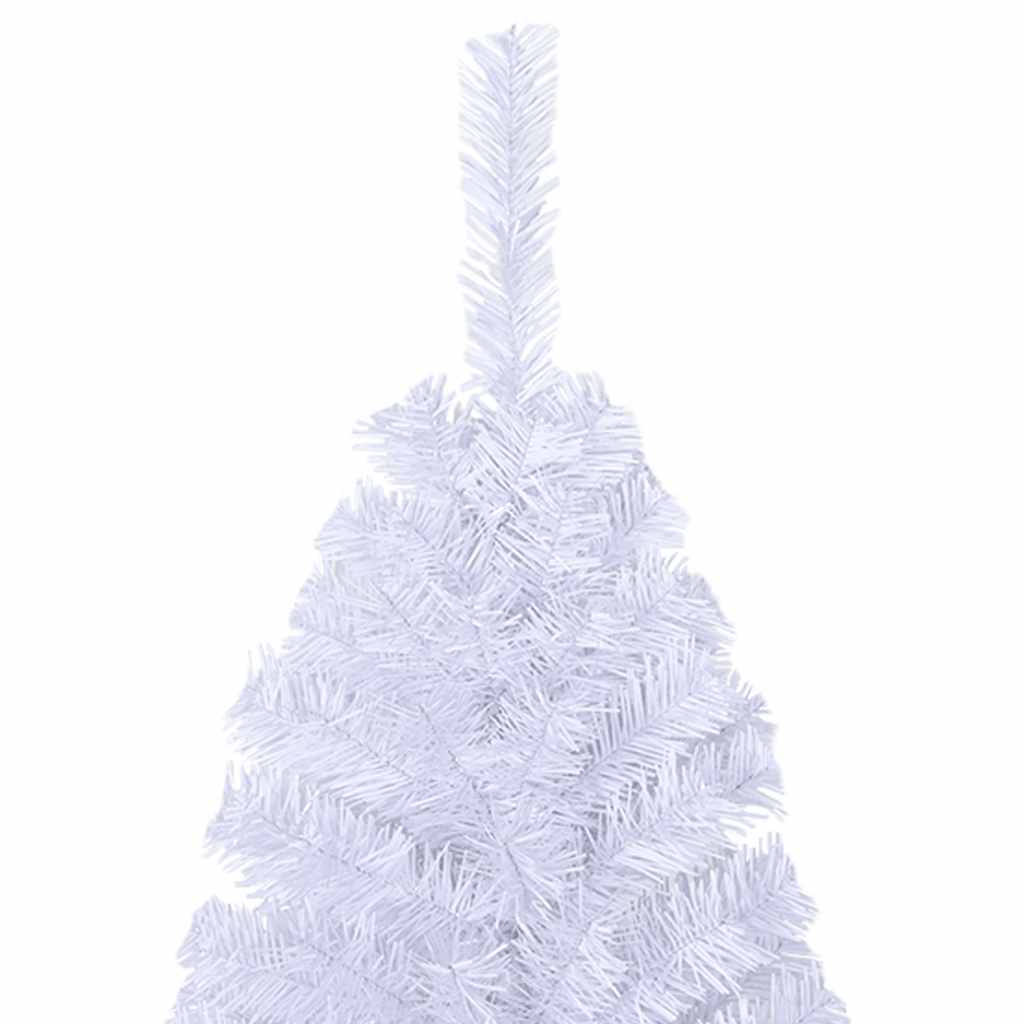 Künstlicher Weihnachtsbaum mit Dicken Zweigen Weiß 120 cm PVC