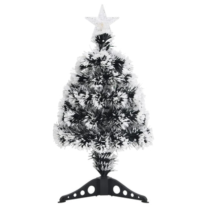 Weihnachtsbaum mit Beleuchtung Grün und Weiß 64cm Glasfaser