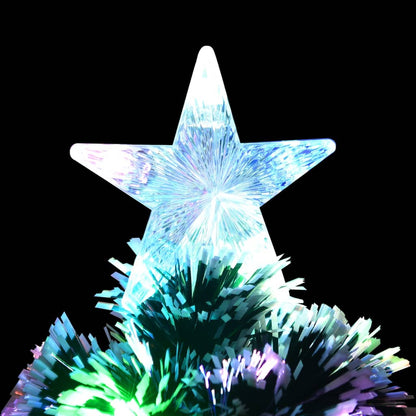 Weihnachtsbaum mit Beleuchtung Grün und Weiß 64cm Glasfaser