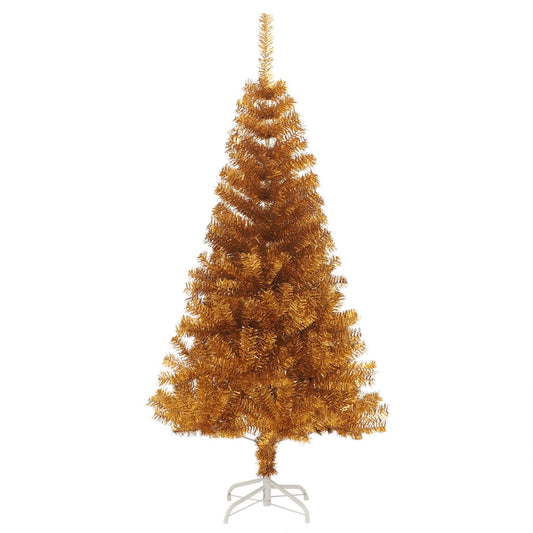 Künstlicher Weihnachtsbaum mit Ständer Gold 120 cm PET