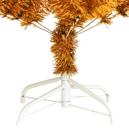Künstlicher Weihnachtsbaum mit Ständer Gold 120 cm PET