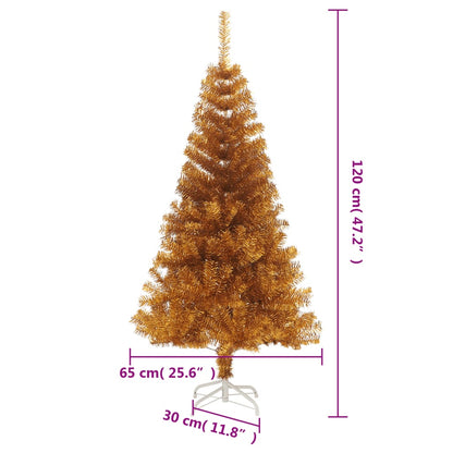Künstlicher Weihnachtsbaum mit Ständer Gold 120 cm PET