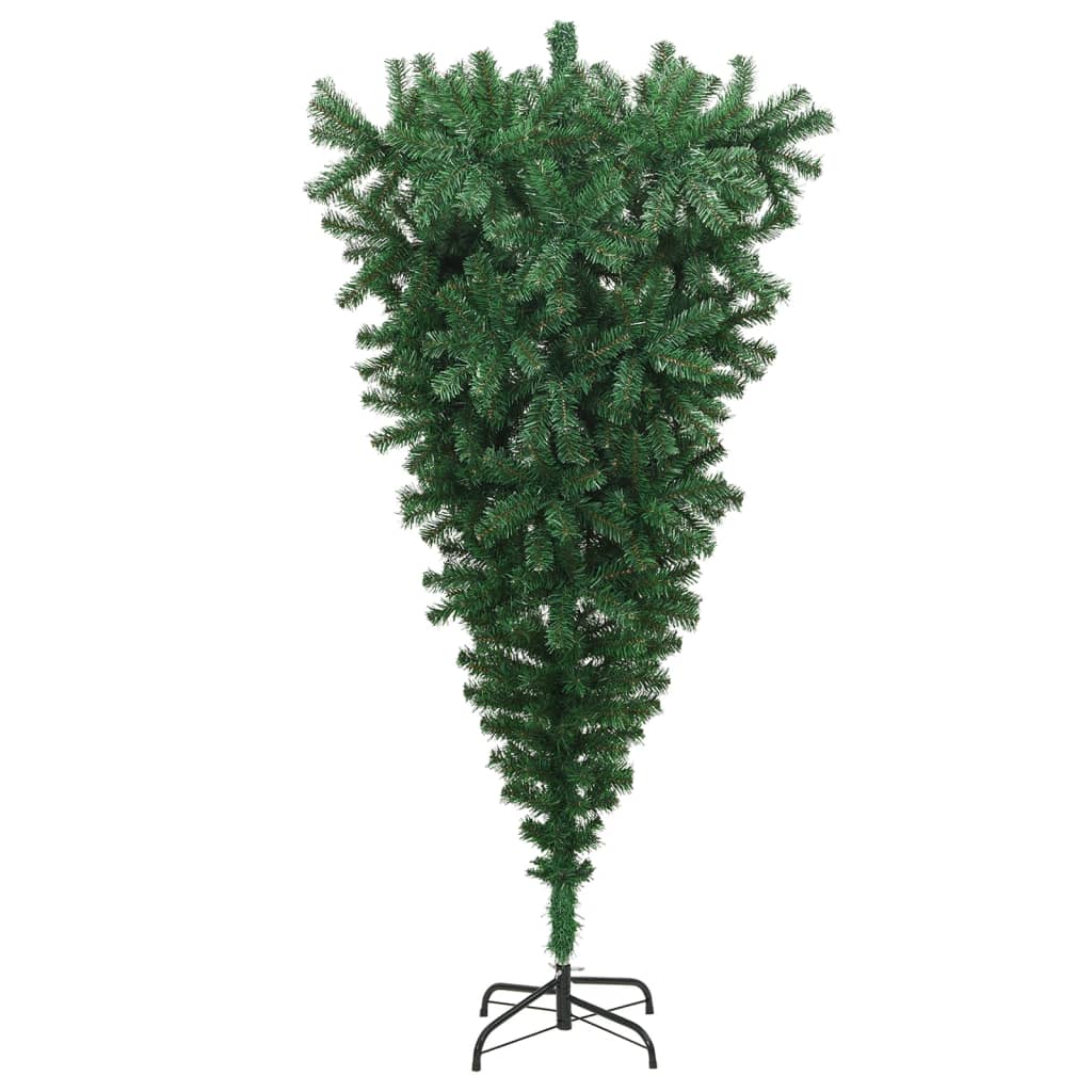 Künstlicher Weihnachtsbaum mit Ständer Umgekehrt Grün 180 cm