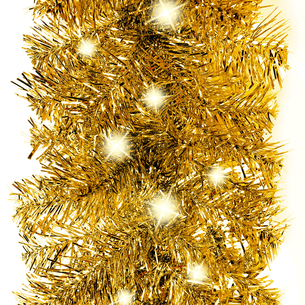 Weihnachtsgirlande mit LED 5 m Golden