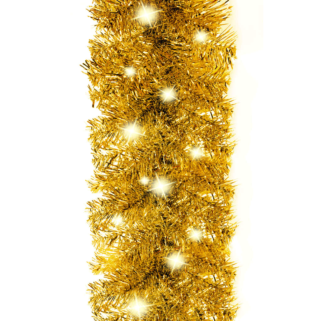 Weihnachtsgirlande mit LED 5 m Golden