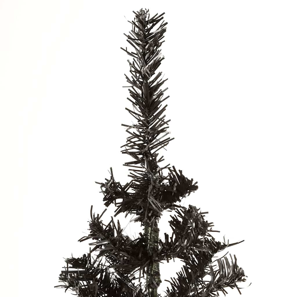 Schlanker Weihnachtsbaum Schwarz 150 cm