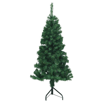 Künstlicher Eck-Weihnachtsbaum Grün 150 cm PVC