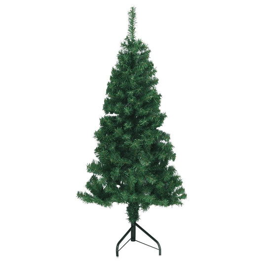 Künstlicher Eck-Weihnachtsbaum Grün 150 cm PVC