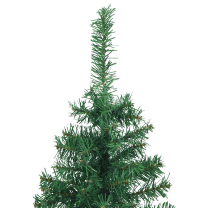 Künstlicher Eck-Weihnachtsbaum Grün 150 cm PVC