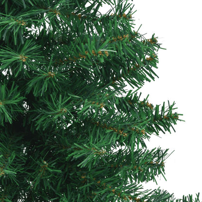 Künstlicher Eck-Weihnachtsbaum Grün 180 cm PVC