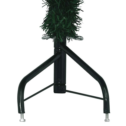 Künstlicher Eck-Weihnachtsbaum Grün 210 cm PVC