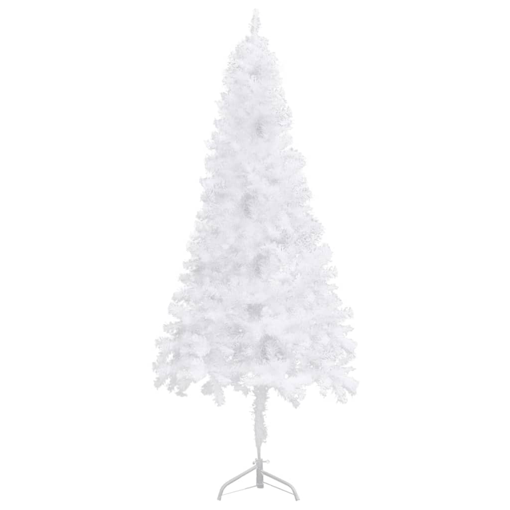 Künstlicher Eck-Weihnachtsbaum Weiß 180 cm PVC