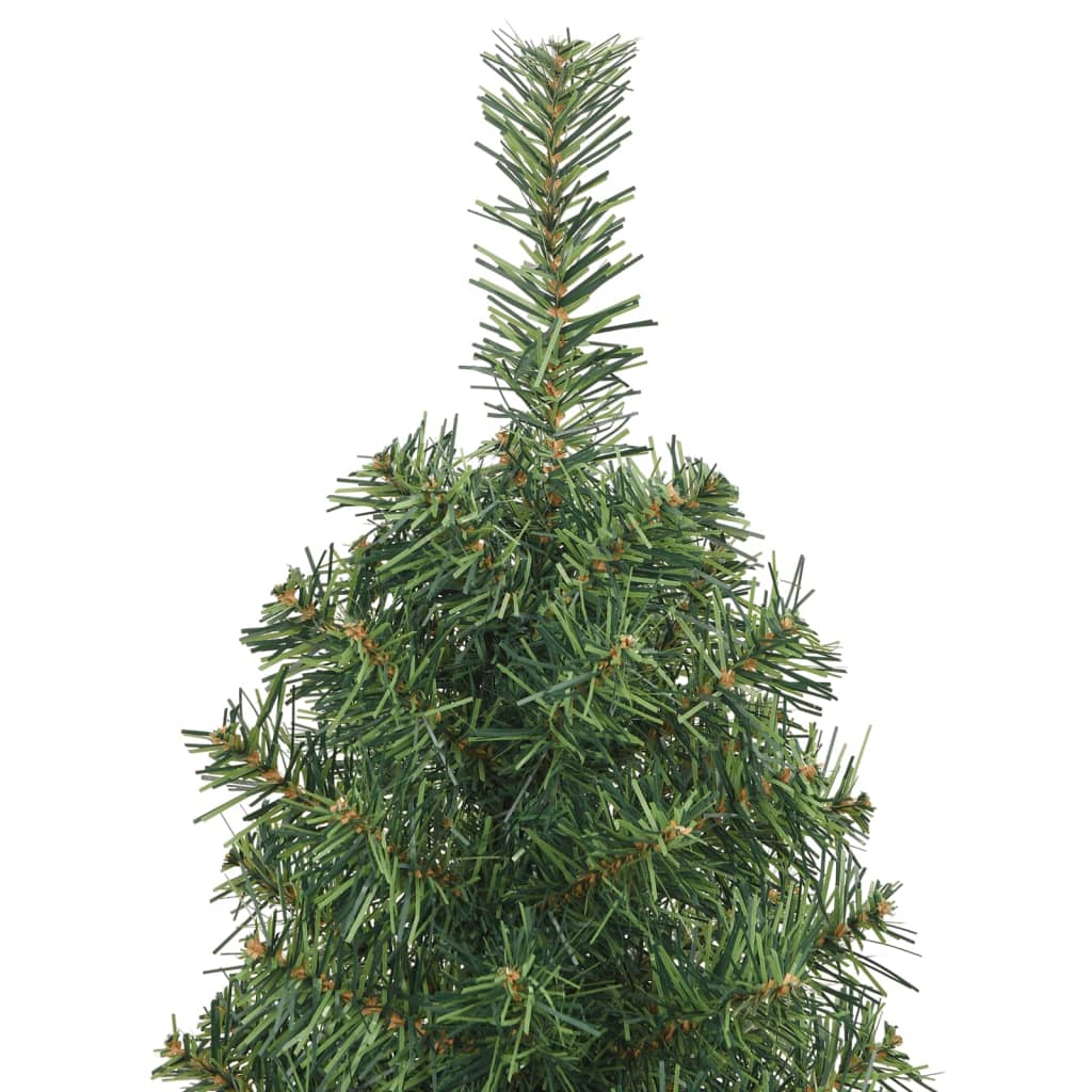 Künstlicher Weihnachtsbaum Schlank mit Ständer Grün 120 cm PVC