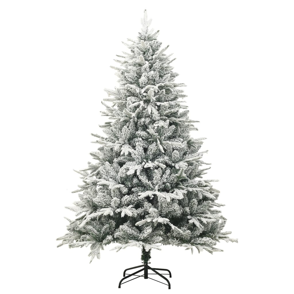 Künstlicher Weihnachtsbaum Beschneit Grün 150 cm PVC PE