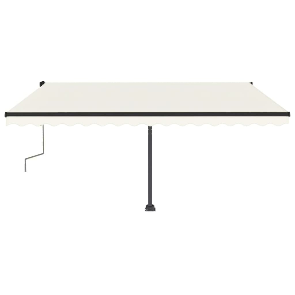 Standmarkise Manuell Einziehbar 400x350 cm Creme