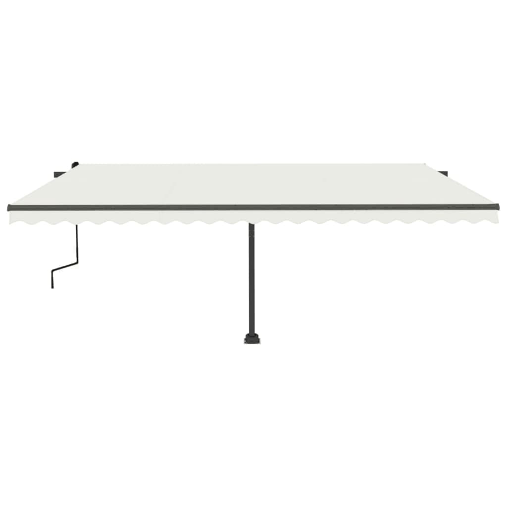 Standmarkise Manuell Einziehbar 500x350 cm Creme