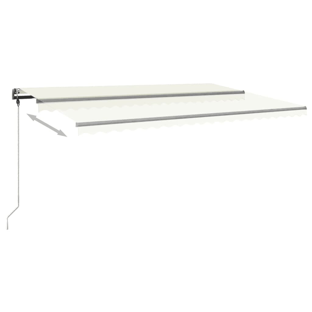 Standmarkise Manuell Einziehbar 500x350 cm Creme