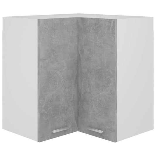 Eckhängeschrank Lyon Betongrau 57x57x60 cm Holzwerkstoff
