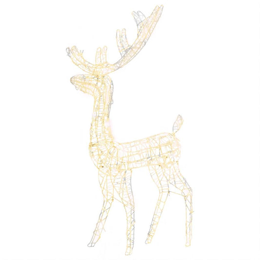 LED-Rentier Acryl Weihnachtsdekoration 140 LEDs 120 cm Warmweiß